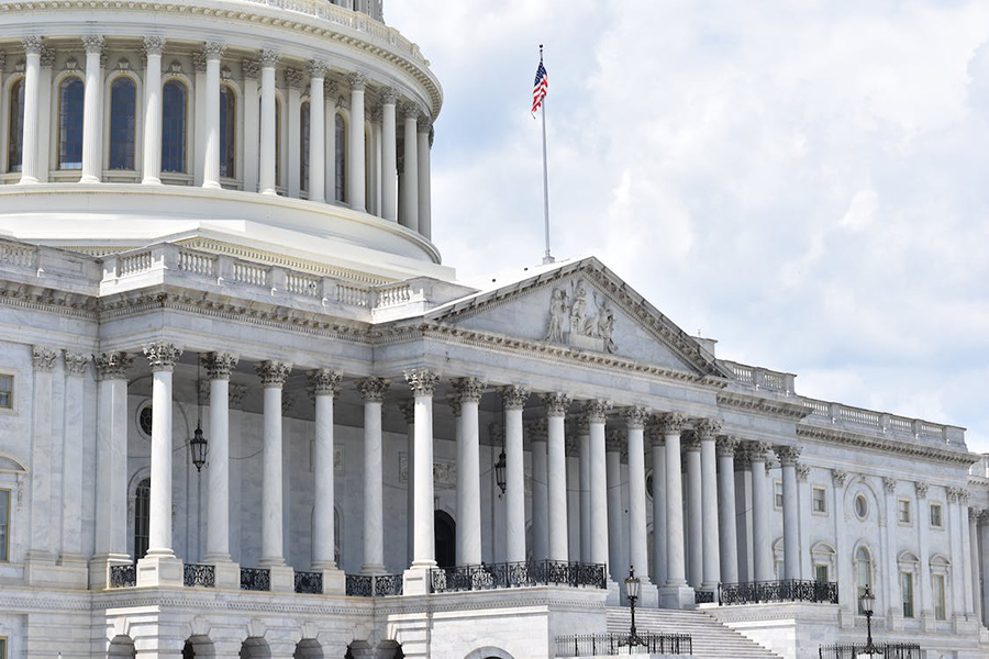 A view of the United States Capital building